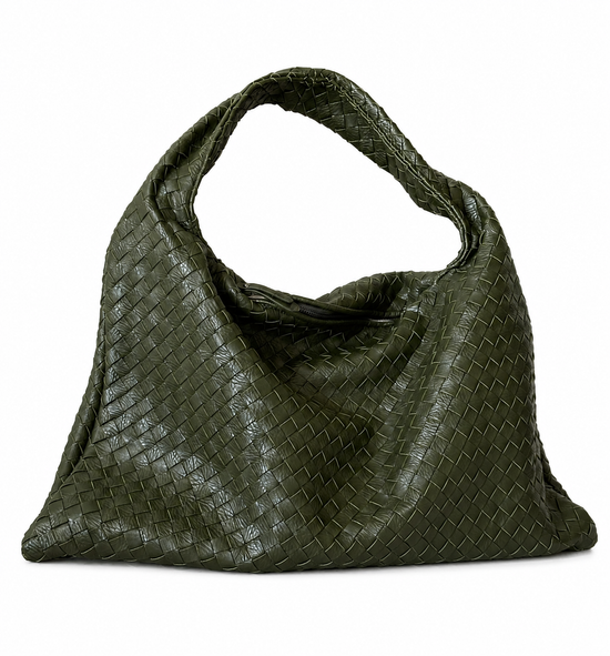 Bolsa Trançada Maxi Verde