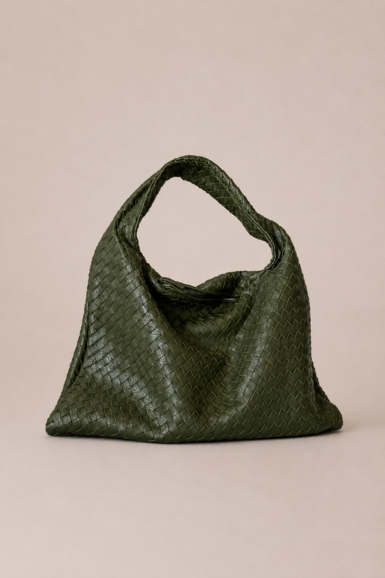 Bolsa Trançada Maxi Verde